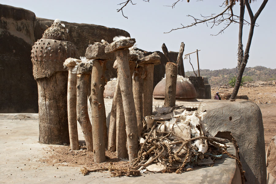 303   Fetishes on animistic altar   Tengzugu